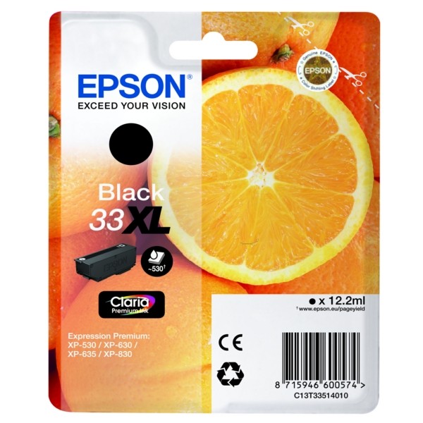 Epson Tintenpatrone 33XL schwarz C13T33514010